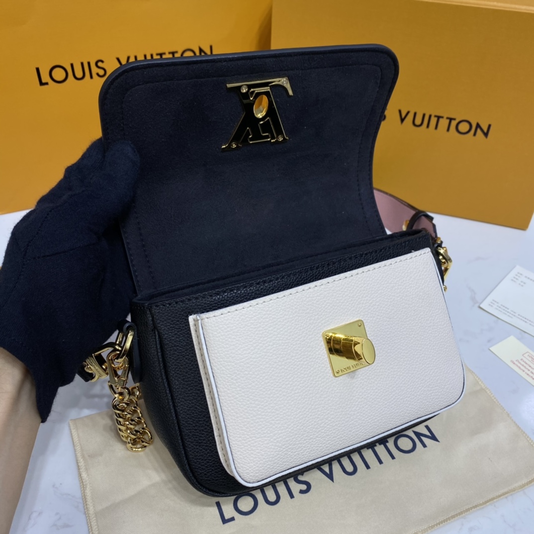 Louis Vuitton LOCKME TENDER Shoudler Bag M58557 Black